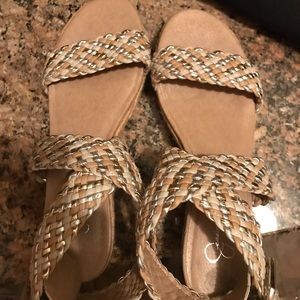 Jessica Simpson low wedge sandals